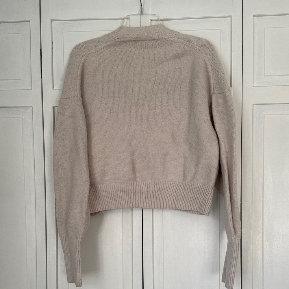 “Sunday Morning Knit” Urban Outfitters Fuzzy Cream Cardigan - Picture 8 of 10